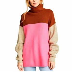 free people Color Block Sweater